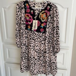 Savanna Jane print dress. Small. New . Never worn